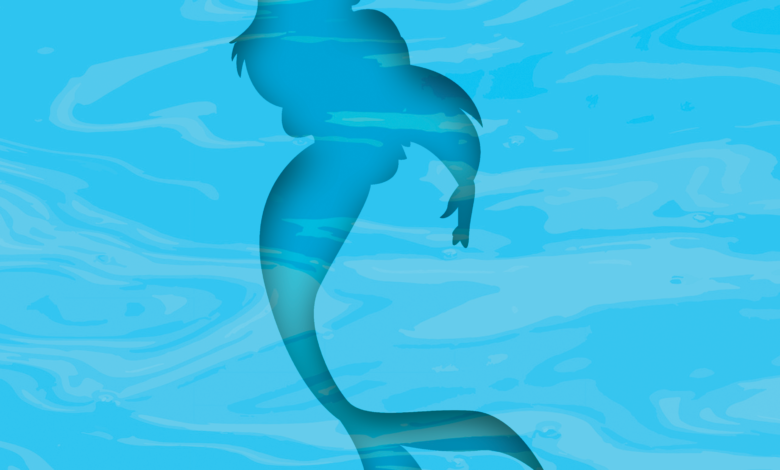 Graphic of mermaid