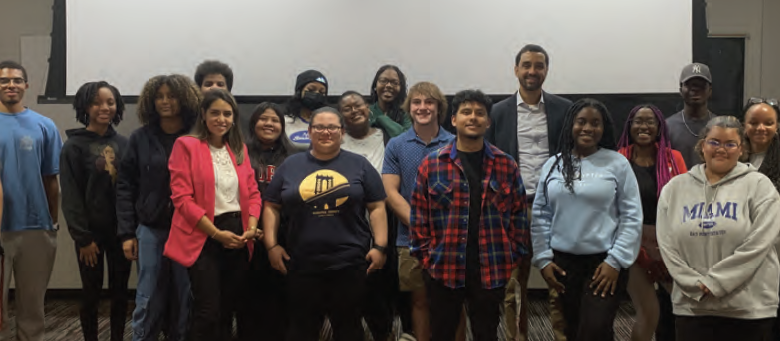 Underrepresented students in STEM majors join “Making Connections” for career advice from professionals.