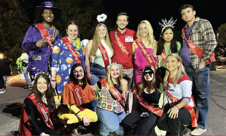 This school year's Cranberry Court nominees competed in a costume contest ahead of the crowning ceremony.