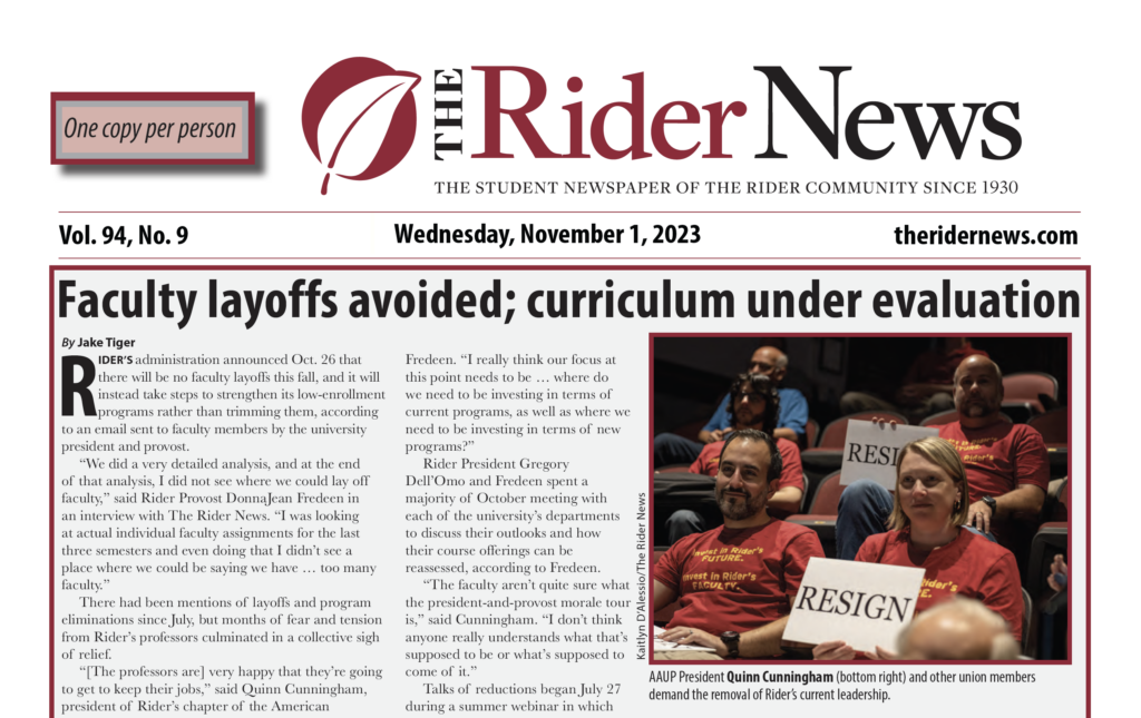 The Rider News Nov 1, 2023