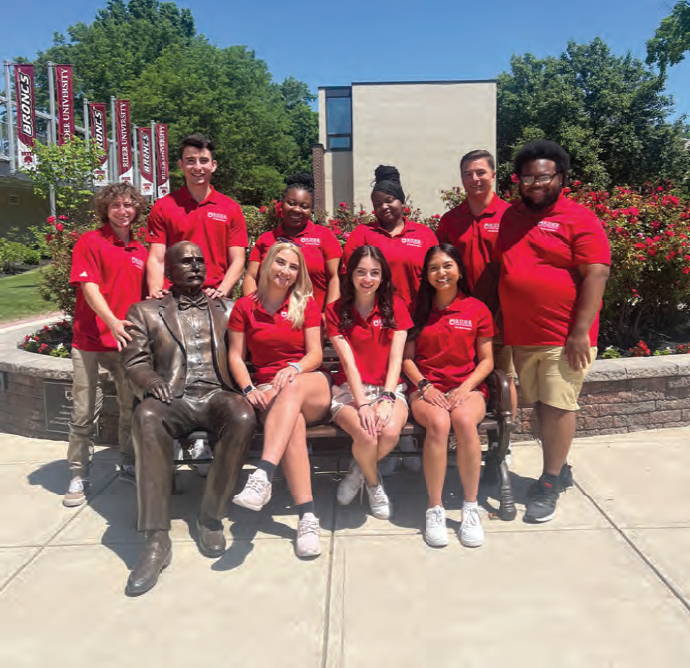 Charles Mule with his fellow 2023 orientation leaders.