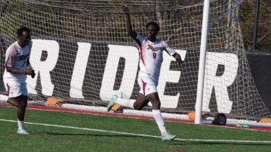 Senior forward Babacar Diene becomes the first Rider Bronc since 2018 to sign a professional contract. Peter G. Borg/Rider Athletics.