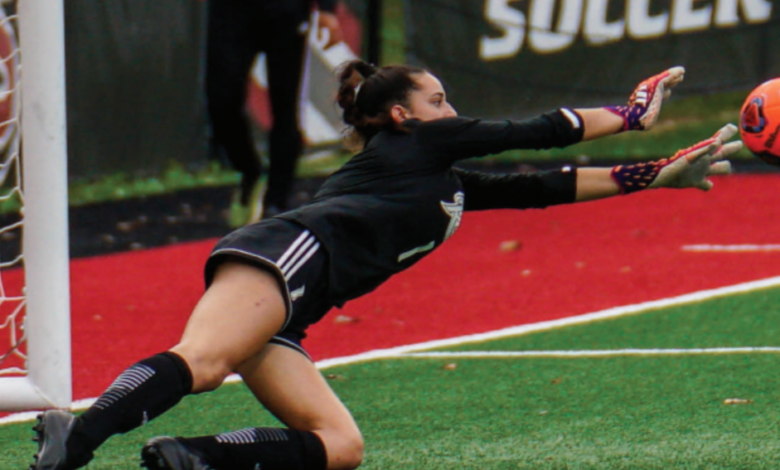 Junior goalkeeper Ellie Sciancalepore made six saves against Temple on Sept. 3.