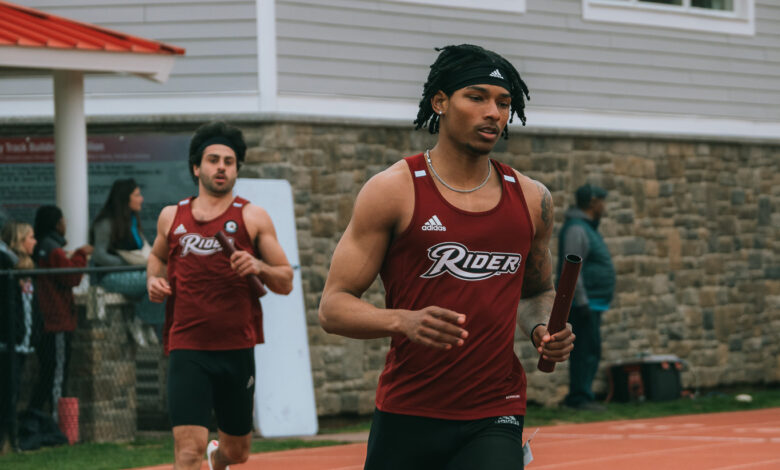 Senior Artie Burgess had a strong day at the Penn Invitational as he placed first in the 100 meters. Josiah Thomas/The Rider News
