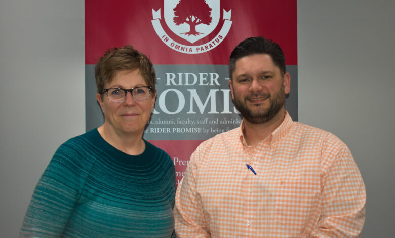 Debbie Stasolla and Ryan McKinney have worked together in the Title IX office over the past year.