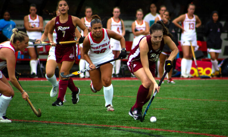 Graduate student forward Katie Wuerstle shields the ball.