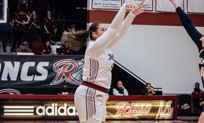 Sophomore center Kaylan Devenay shoots a three. Photo by Josiah Thomas.