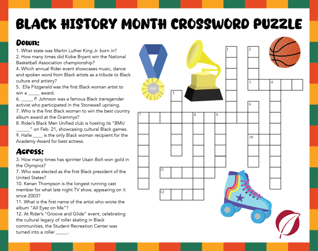 Black History Month Crossword Puzzle