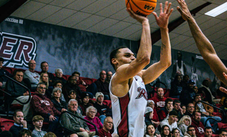 Junior guard Zion Cruz uncorks the ball from beyond-the-arc. Photo by Josiah Thomas/The Rider News