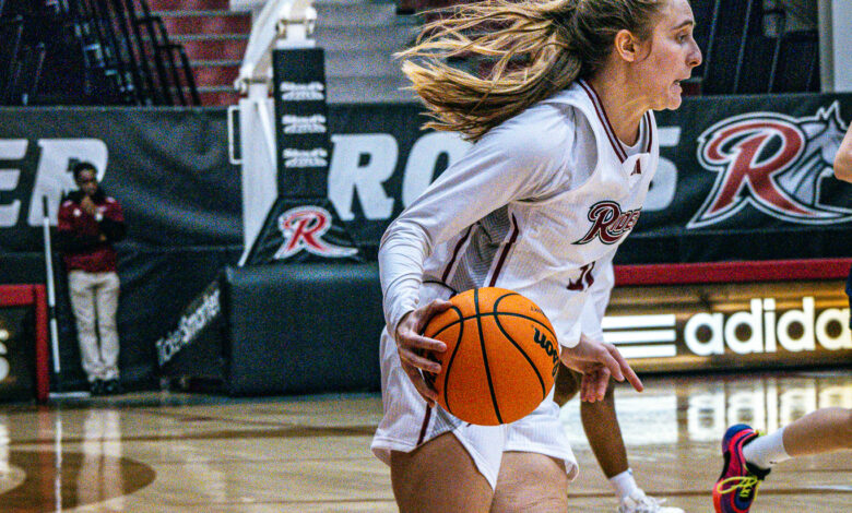 Senior guard Gabby Turco drives in the lane. Josiah Thomas/The Rider News.