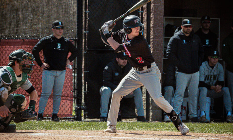 Sophomore shortstop Matt Leahy gets ready for the pitch. Josiah Thomas/The Rider News.