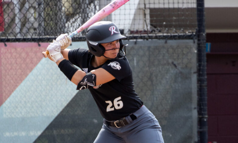 Senior outfielder Maddie Luedtke launched two home runs on April 15 against Lehigh University. Photo by Abby Ray/The Rider News
